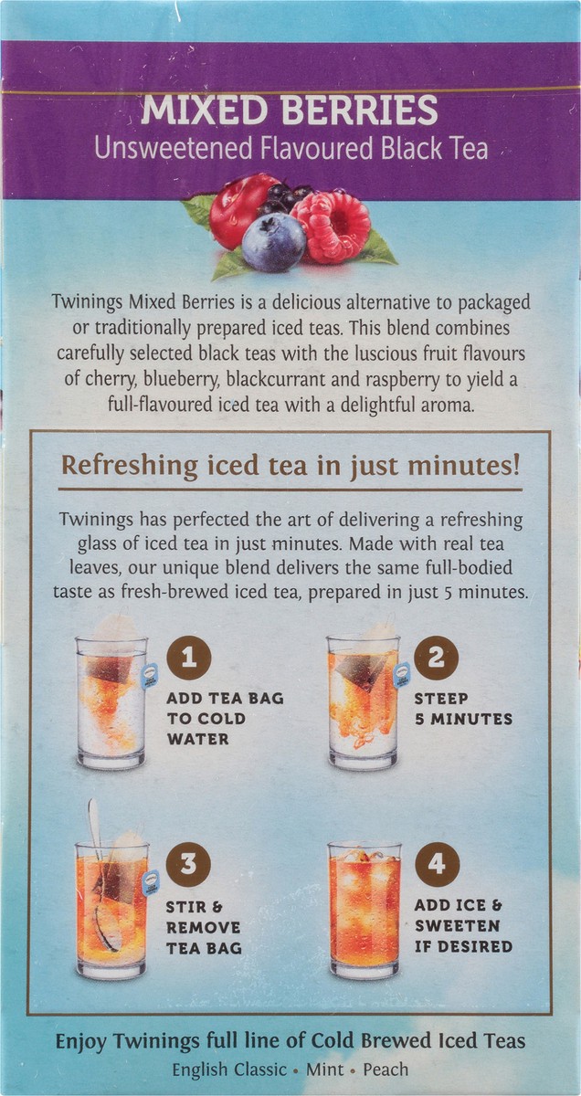 slide 7 of 9, Twinings Cold Brewed Bags Mixed Berries Iced Tea - 20 ct, 20 ct