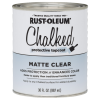 slide 23 of 29, Rust-Oleum Chalked Ultra Matte Paint 287722, Quart, Clear Matte Topcoat, 1 ct