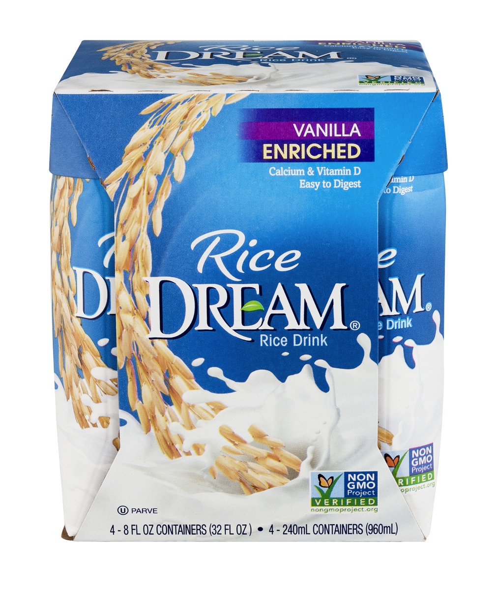 slide 1 of 1, Rice Dream Rice Drink, Vanilla, 4 ct; 8 fl oz