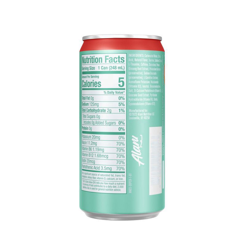 slide 3 of 3, Alani Nu Juicy Peach Energy Drink Mini- 8.4 oz, 8.4 oz