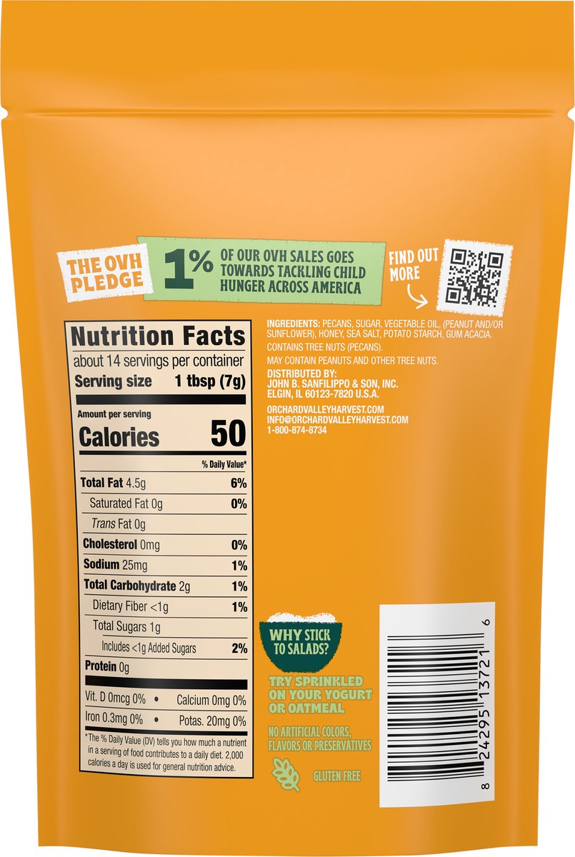 slide 6 of 13, Orchard Valley Harvest Honey Roasted Pecans Salad Toppers - 3.5 oz, 3.5 oz