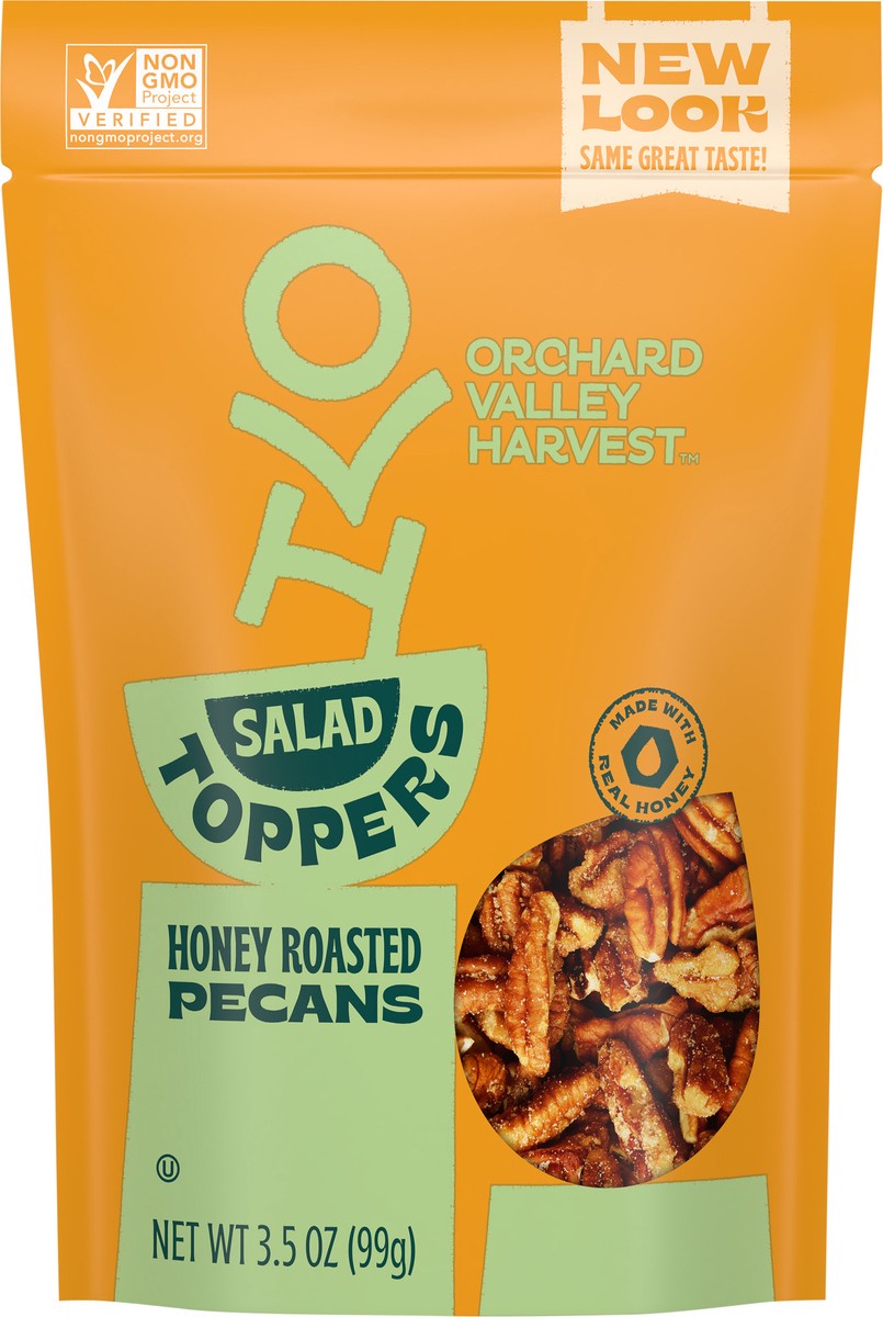 slide 11 of 13, Orchard Valley Harvest Honey Roasted Pecans Salad Toppers - 3.5 oz, 3.5 oz