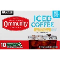 Community Coffee Iced Vanilla Sweet