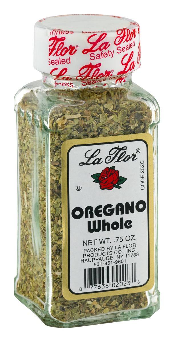slide 9 of 9, La Flor Oregano Whole, 0.75 oz