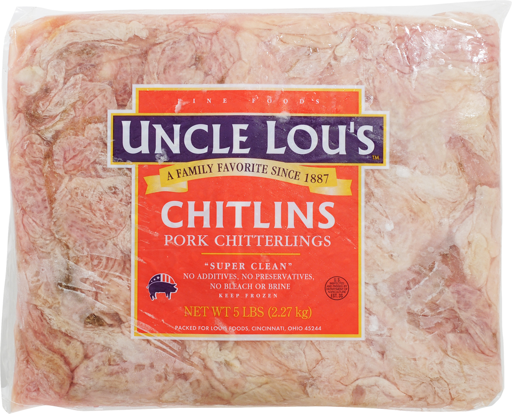 slide 1 of 2, Uncle Lou's Chitterlings 5 lb, 5 lb