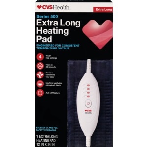 slide 1 of 1, CVS Health Extra Long Heating Pad, 1 ct