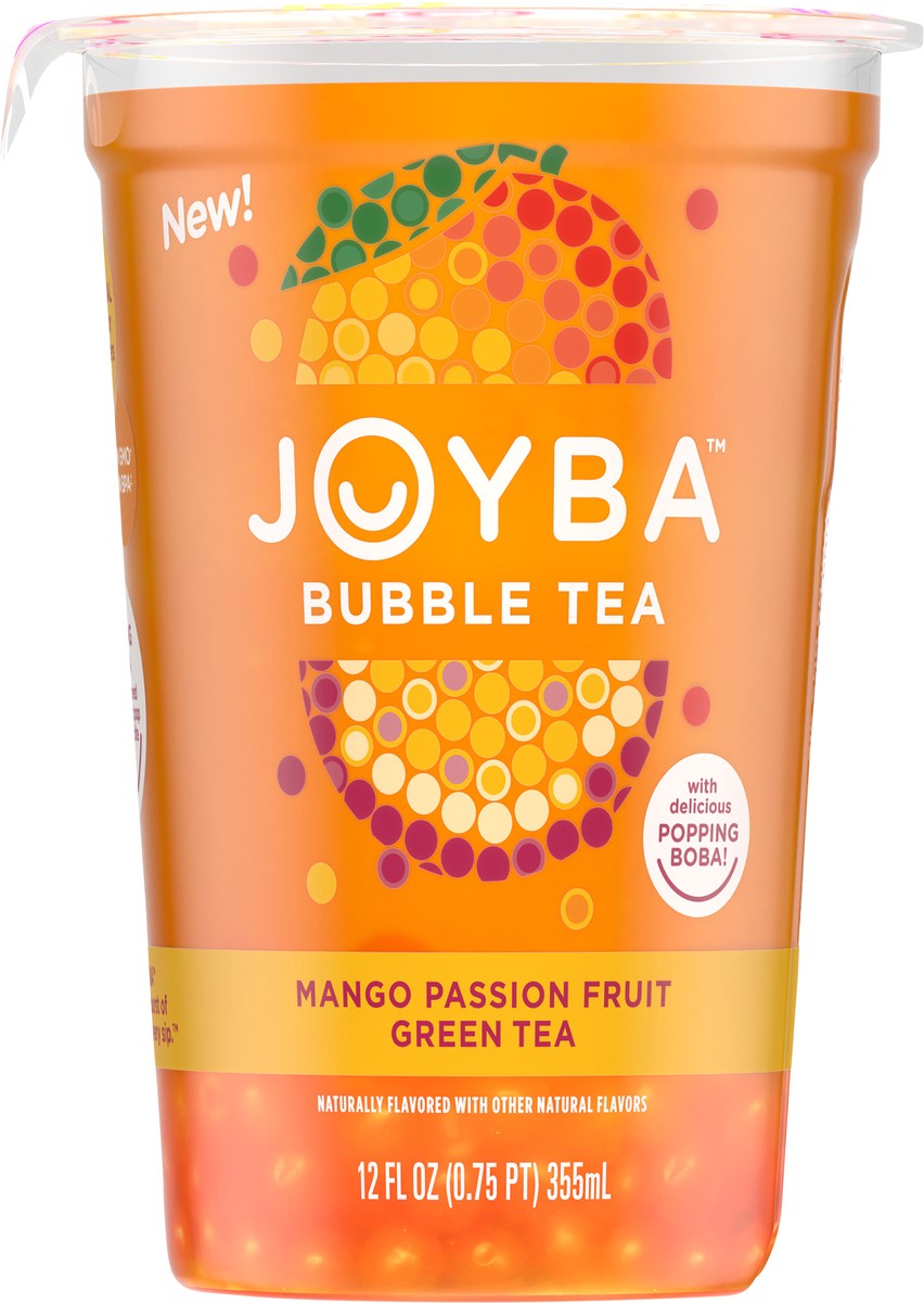 slide 3 of 7, Joyba Mango Passion Fruit Green Tea Bubble Tea 12 fl oz, 1 ct