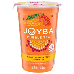 Joyba Mango Passionfruit Green Tea Bubble Tea, 12 fl oz Cup