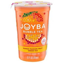 JOYBA Mango Passionfruit Green Tea Bubble Tea, 12 fl oz Cup