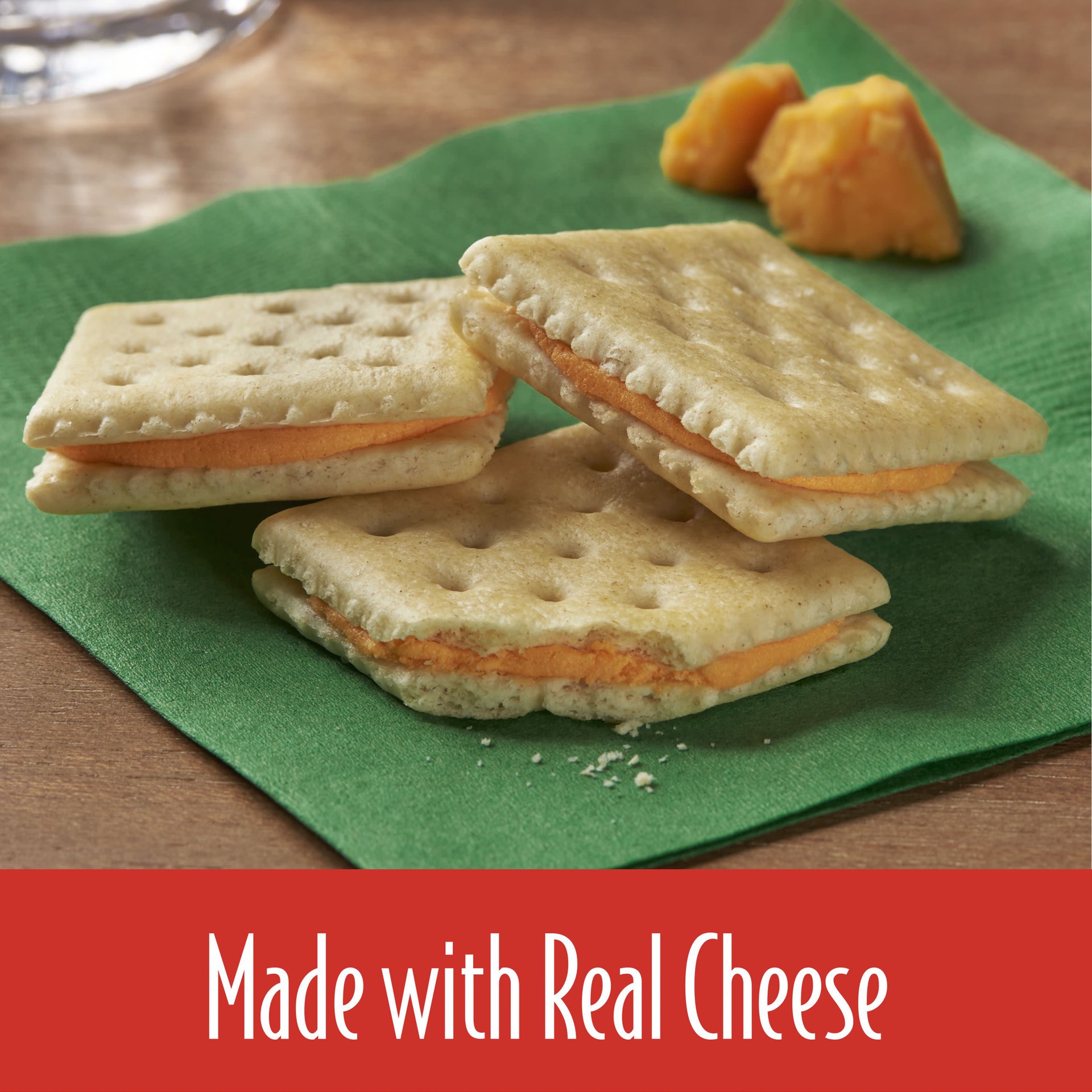 slide 4 of 5, Keebler Sandwich Crackers, Club and Cheddar, 21.6 oz, 12 Count, 21.6 oz