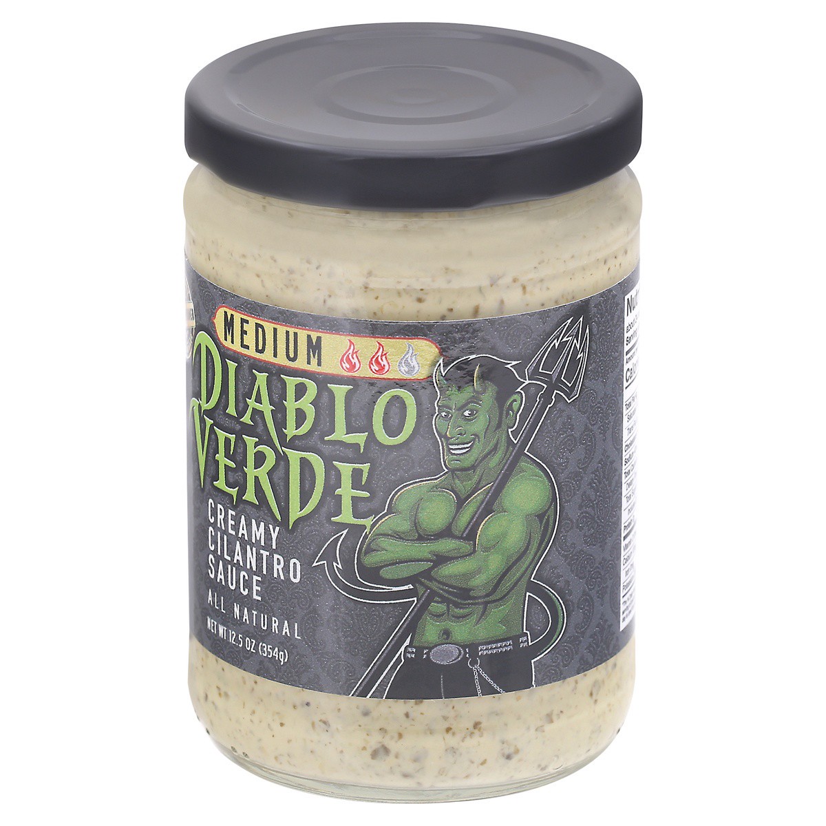 slide 9 of 9, Diablo Verde Medium Creamy Cilantro Sauce 12.5 oz Jar, 12.5 oz
