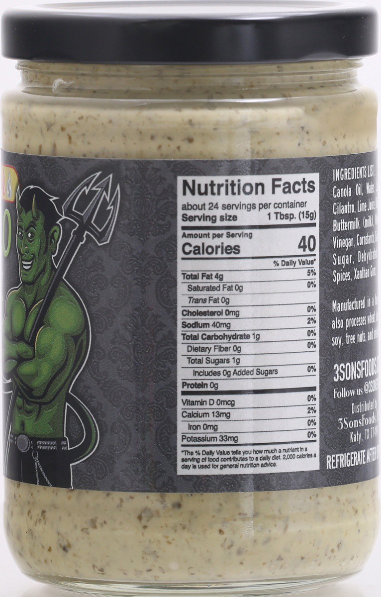 slide 6 of 9, Diablo Verde Medium Creamy Cilantro Sauce 12.5 oz Jar, 12.5 oz