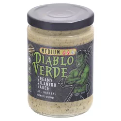 Diablo Verde Medium Creamy Cilantro Sauce 12.5 oz Jar