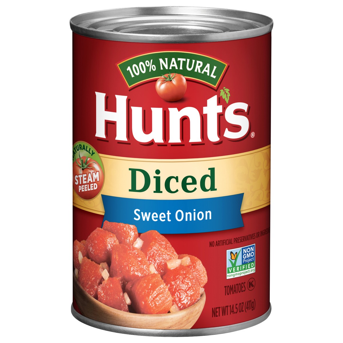 slide 1 of 2, Hunt's Diced Sweet Onion Tomatoes 14.5 oz, 14.5 oz