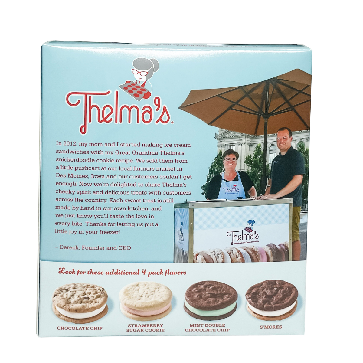 slide 5 of 17, Thelma's Snickerdoodle Ice Cream Sandwich 4 Pack, 4 ct