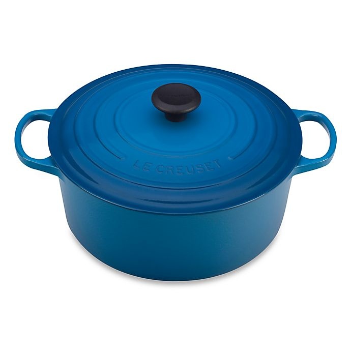 slide 1 of 1, Le Creuset Signature Round Dutch Oven - Marseille, 7.25 qt