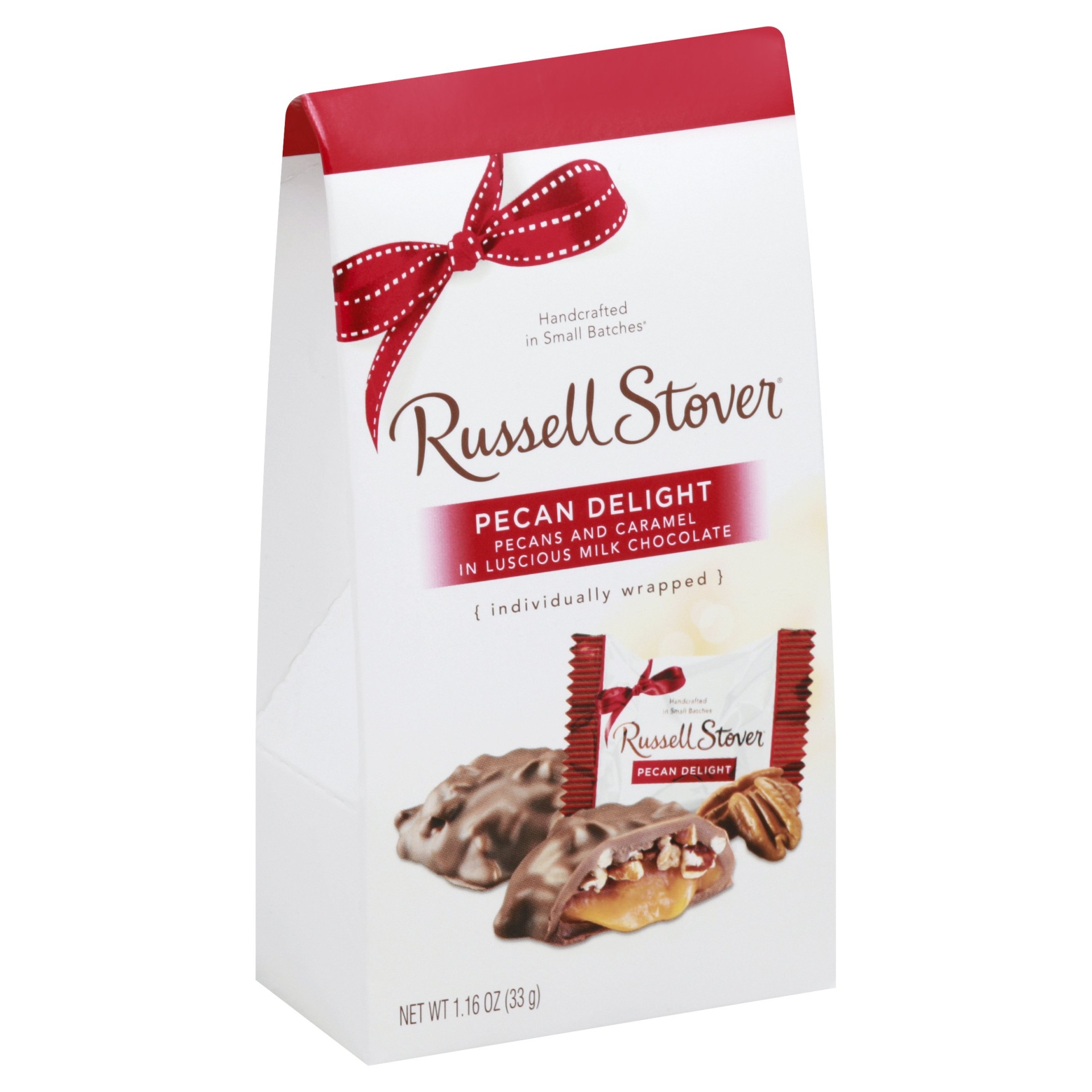 slide 1 of 1, Russell Stover Milk Chocolate Pecan Delight, 1.16 oz