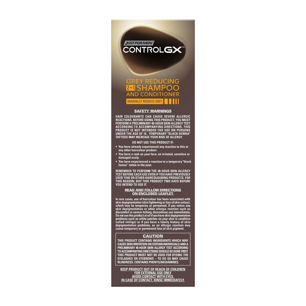 slide 5 of 11, Just for Men Control GX Gray Reducing 2 in 1 Shampoo And Conditioner, 5 oz