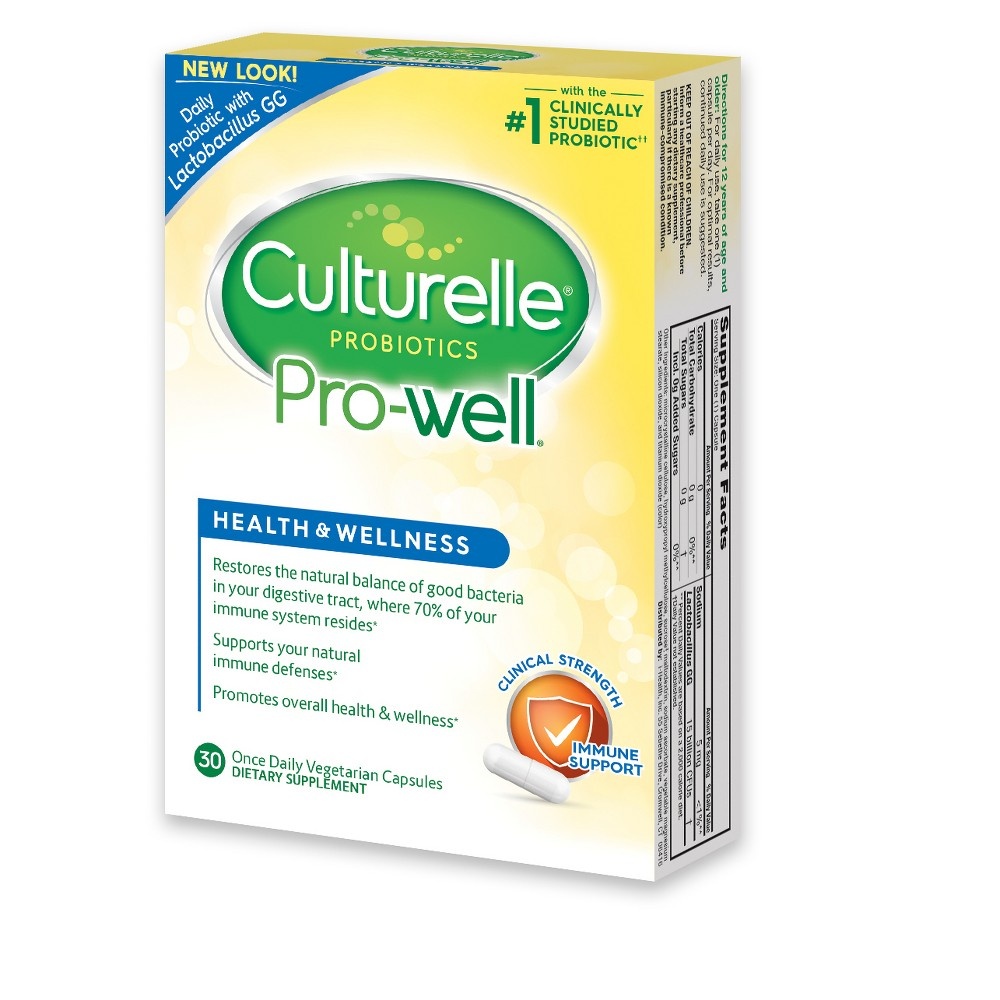slide 3 of 4, Culturelle Health & Wellness Daily Immune Support Vegetarian Dietary Supplement Capsules, 30 ct