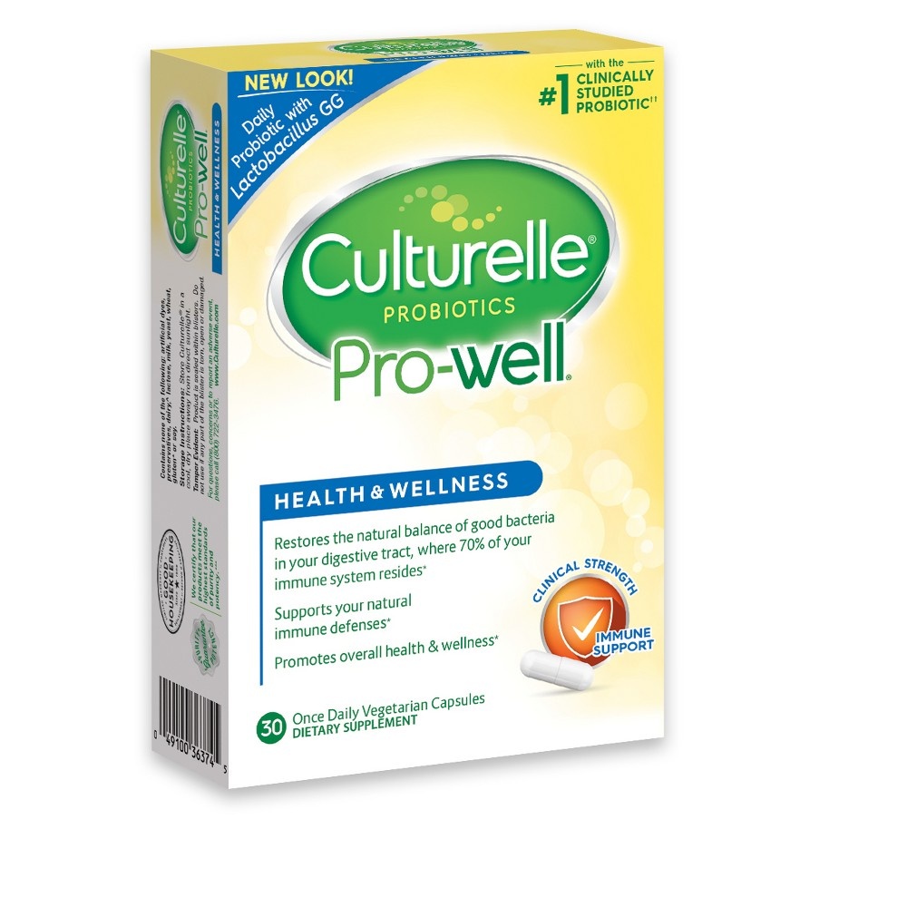 slide 4 of 4, Culturelle Health & Wellness Daily Immune Support Vegetarian Dietary Supplement Capsules, 30 ct