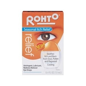 slide 1 of 1, Rohto Seasonal Itch Relief Eye Drops, 0.4 oz