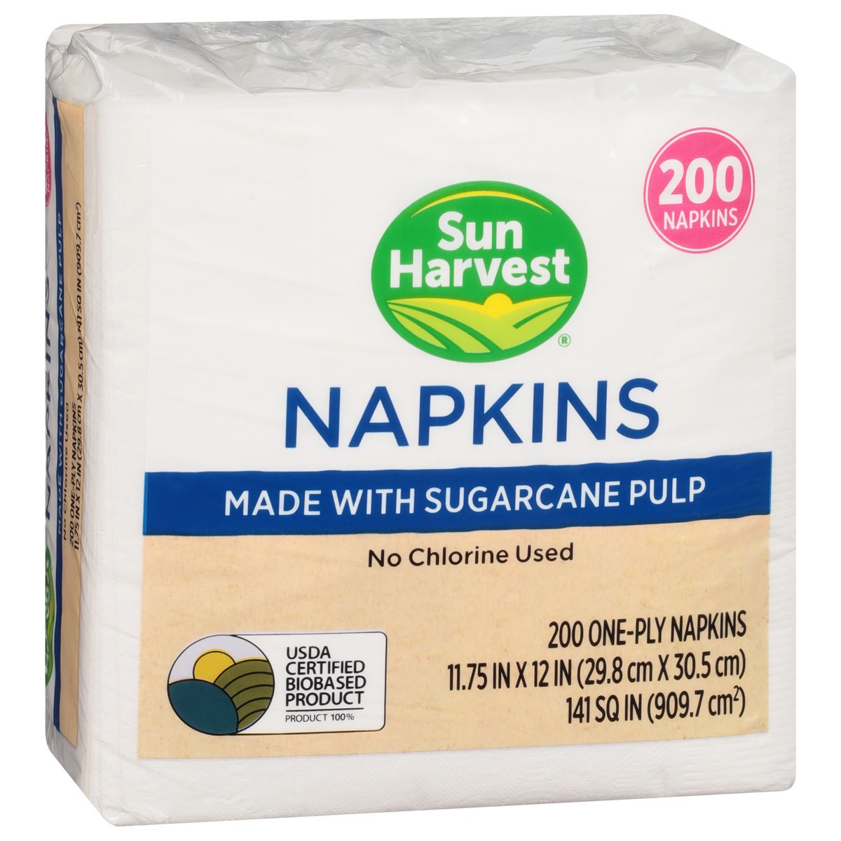 slide 8 of 11, Sun Harvest Earth Friendly Paper Napkins, 200 ct