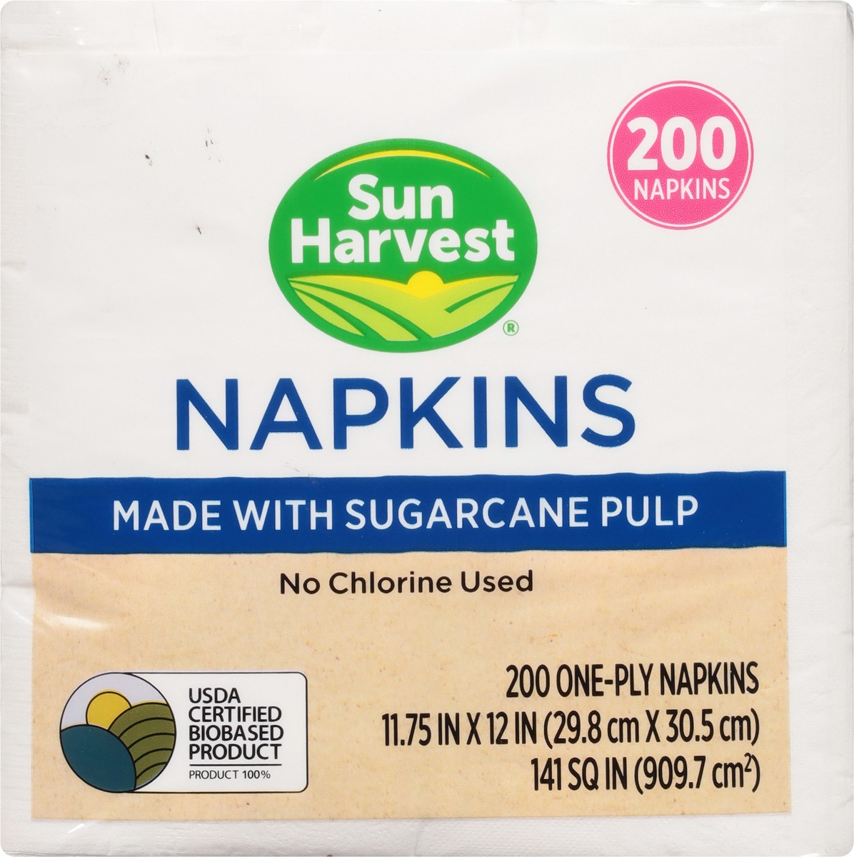 slide 10 of 11, Sun Harvest Earth Friendly Paper Napkins, 200 ct
