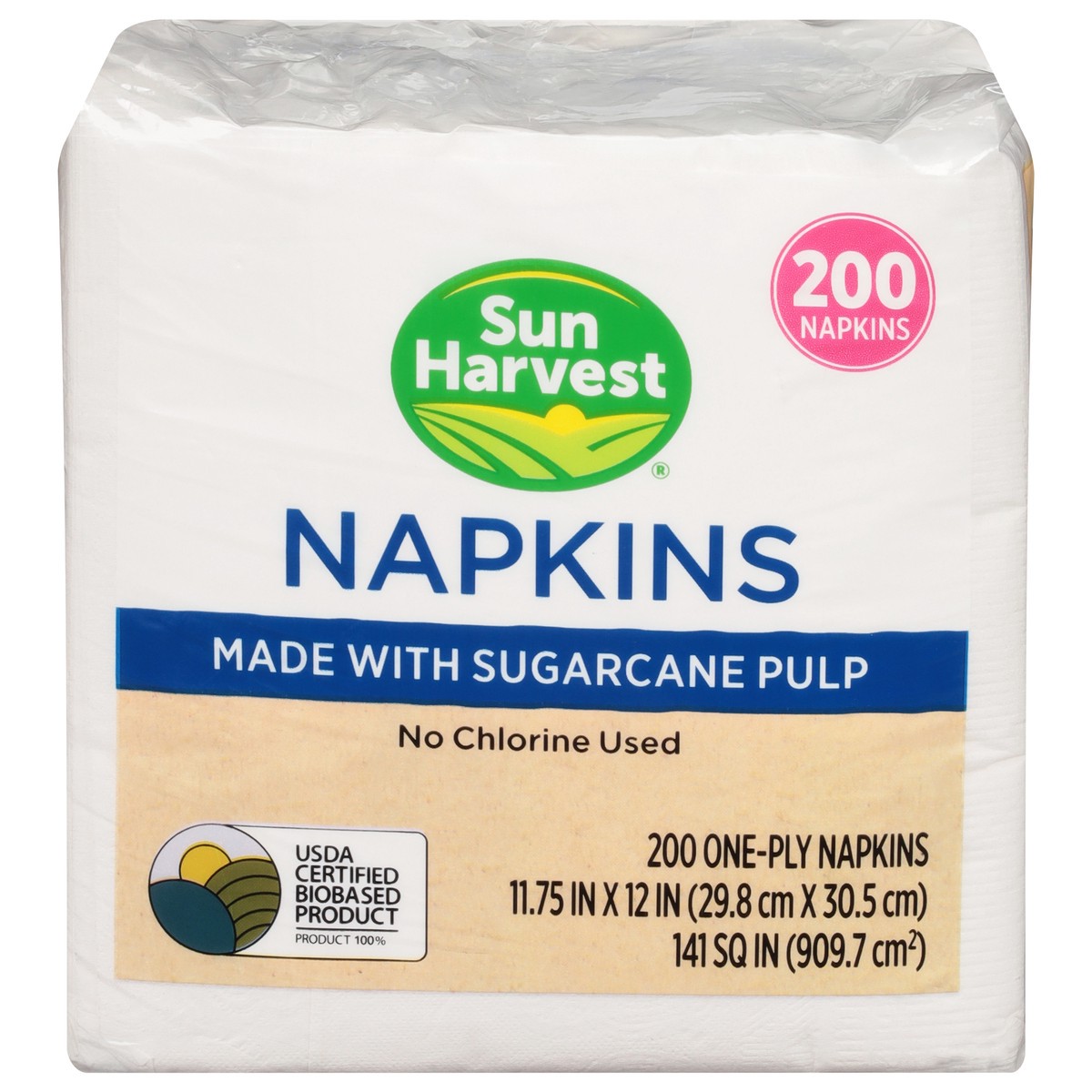 slide 7 of 11, Sun Harvest Earth Friendly Paper Napkins, 200 ct