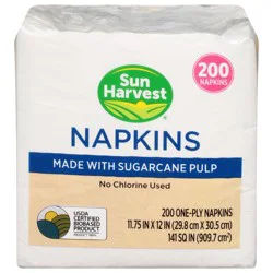 Sun Harvest Earth Friendly Paper Napkins