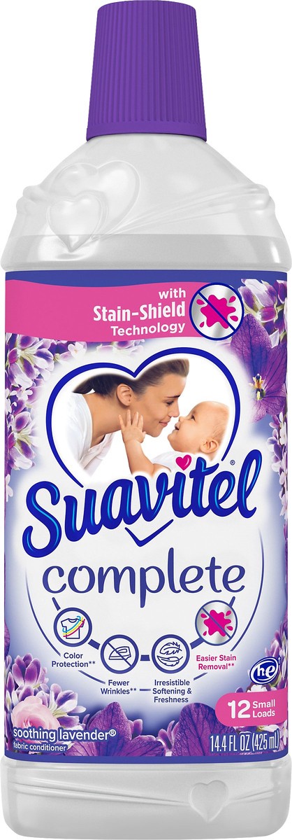 slide 1 of 5, Suavitel Complete Soothing Lavender Fabric Conditioner 14.4 oz, 14.4 oz