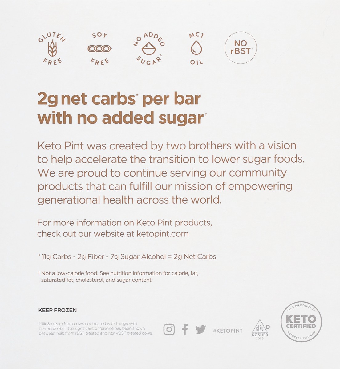 slide 5 of 9, Keto Pint Peanut Butter Ice Cream Bars 4 - 3 fl oz Bars, 4 ct