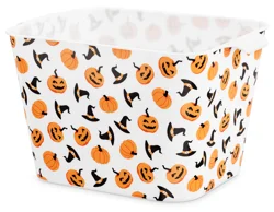 Whitmor Small Graphic Tote - Pumpkins and Witch Hats