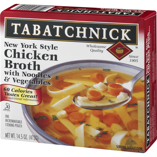 slide 7 of 8, Tabatchnick New York Style Chicken Broth With Noodles Vegetables - 14.5 oz, 14.5 oz