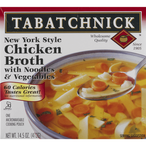 slide 5 of 8, Tabatchnick New York Style Chicken Broth With Noodles Vegetables - 14.5 oz, 14.5 oz