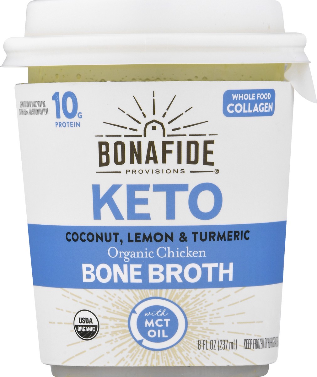 slide 2 of 12, Bonafide Provisions Keto Coconut, Lemon & Turmeric Bone Broth 8 oz, 8 oz