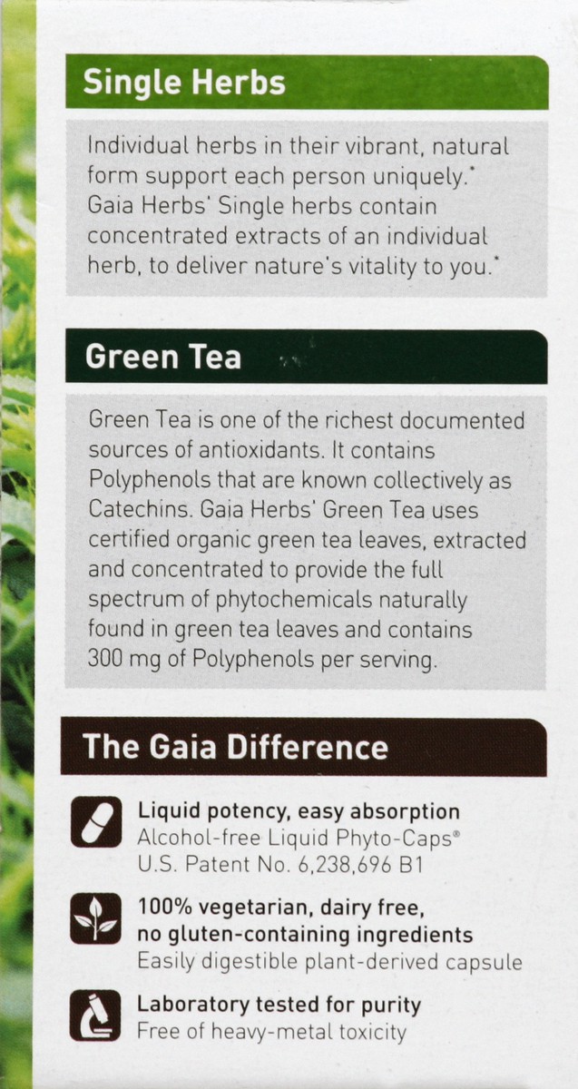 slide 2 of 4, Gaia Green Tea 60 ea, 60 ct