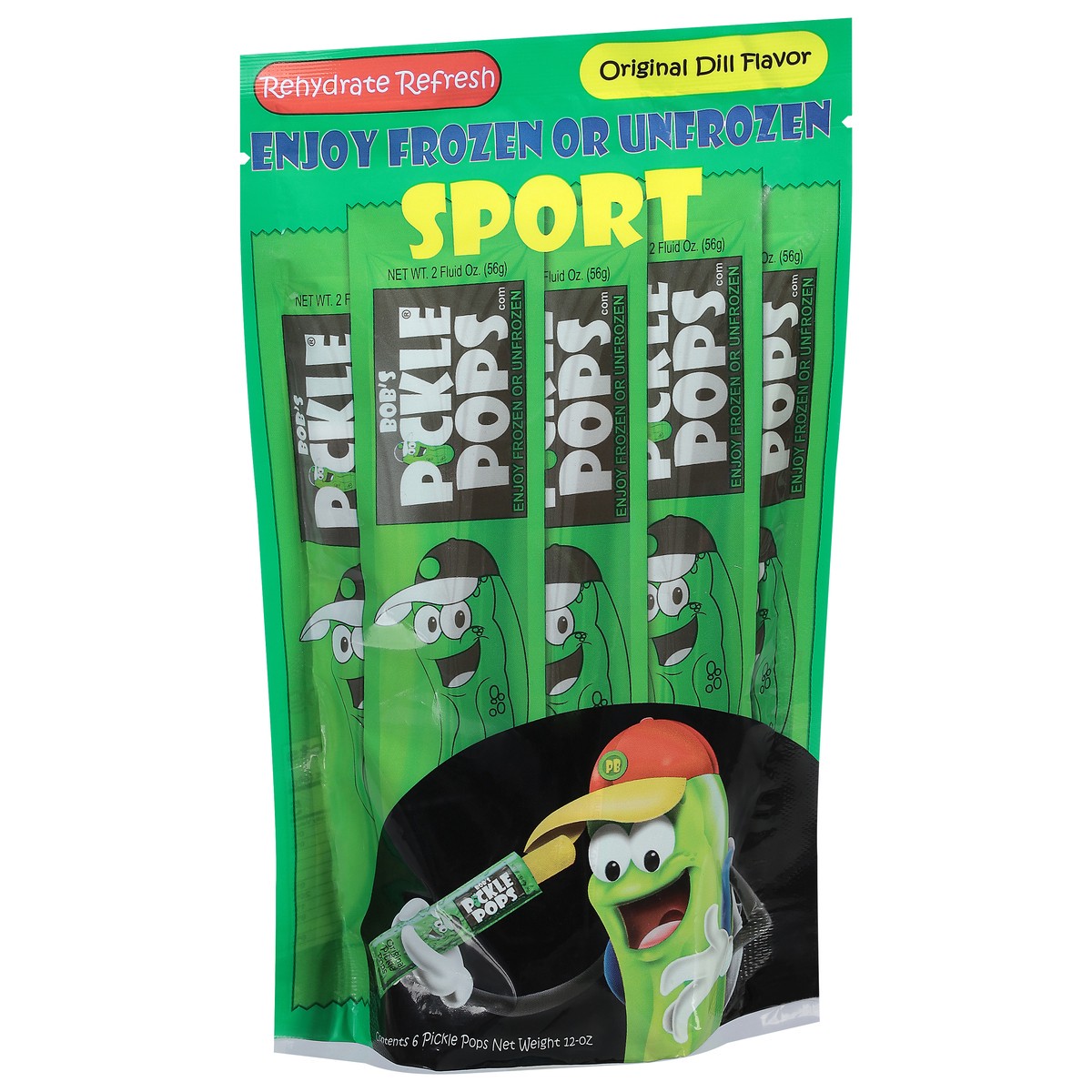 slide 6 of 9, Bob's Pickle Potion Sport Original Dill Flavor Pickle Pops 6 ea, 6 ct