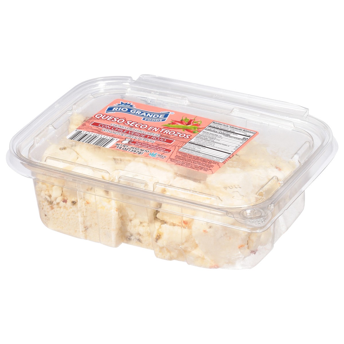 slide 3 of 11, Rio Grande Chunks of Hard Cheese with Red & Green Peppers 1 14 oz, 14 oz