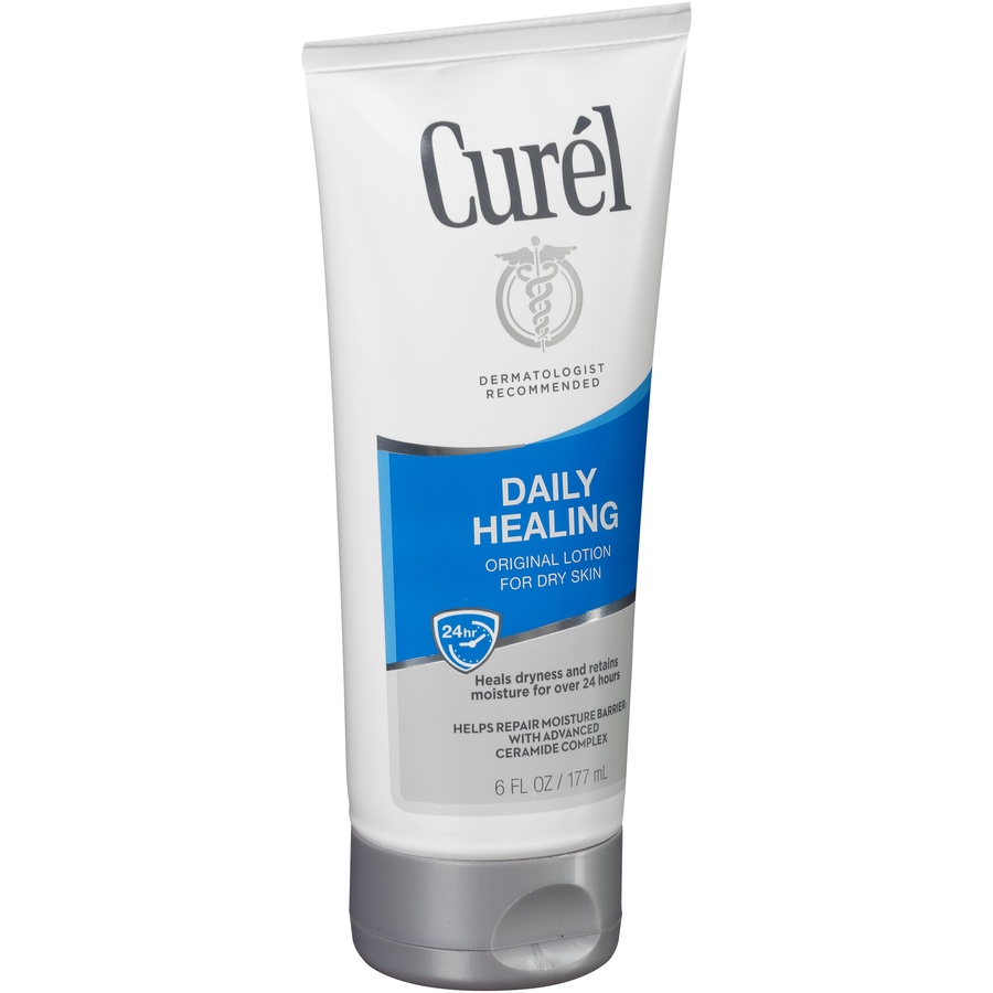 slide 2 of 7, Curél Daily Healing Original Lotion for Dry Skin, 6 fl oz