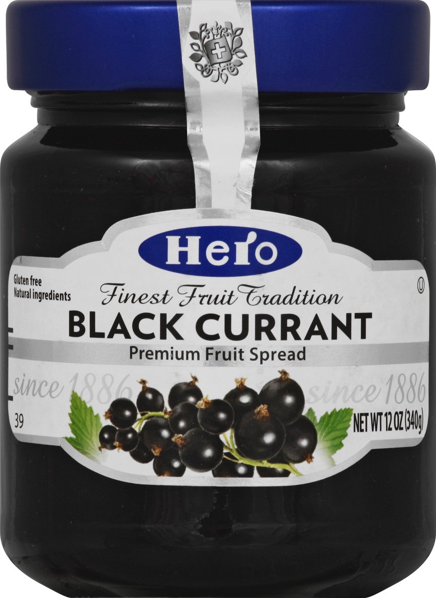 slide 2 of 2, Hero Black Currant Fruit Preserves, 12 oz