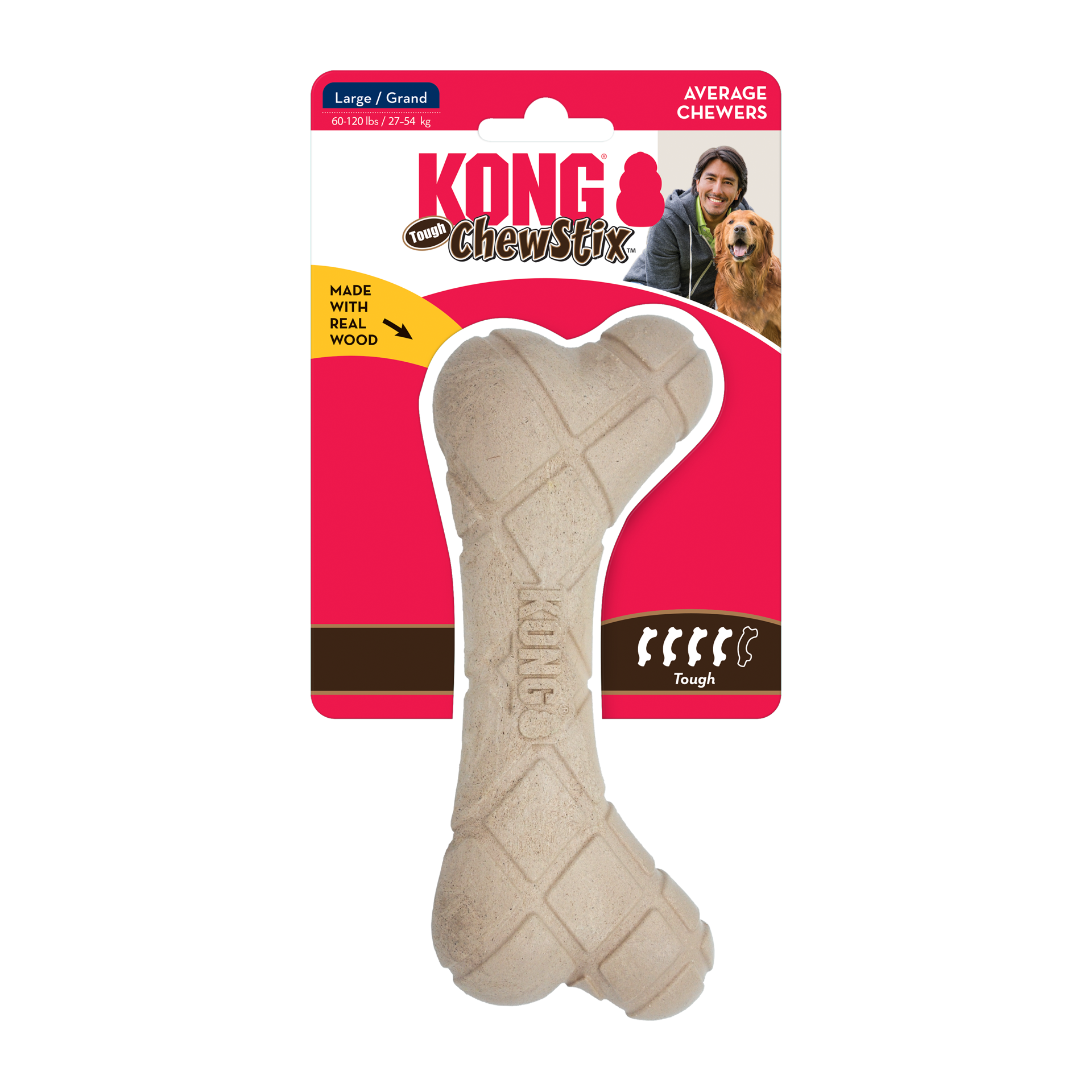 slide 3 of 4, KONG ChewStix Tough Femur Lg, 1 ct