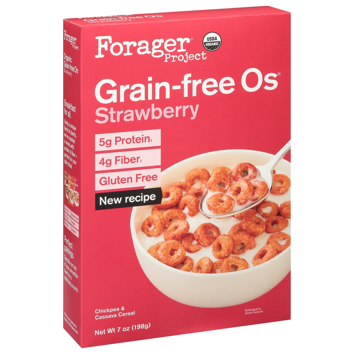 slide 2 of 9, Forager Project Cereal Org Grain Free Strawberry, 7 oz