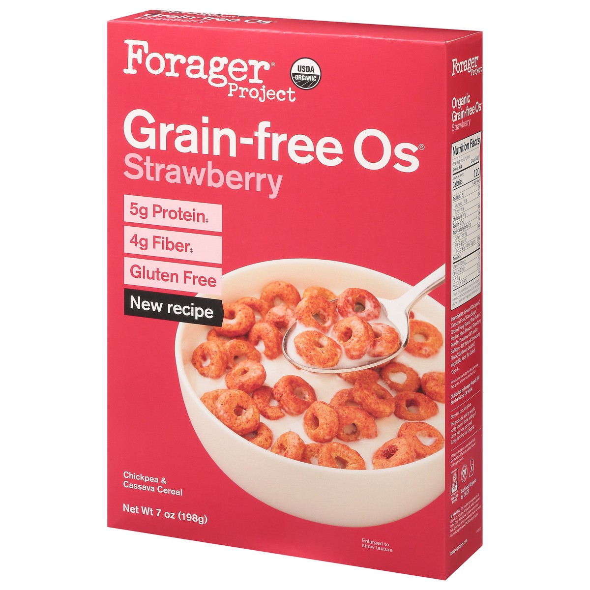 slide 3 of 9, Forager Project Cereal Org Grain Free Strawberry, 7 oz