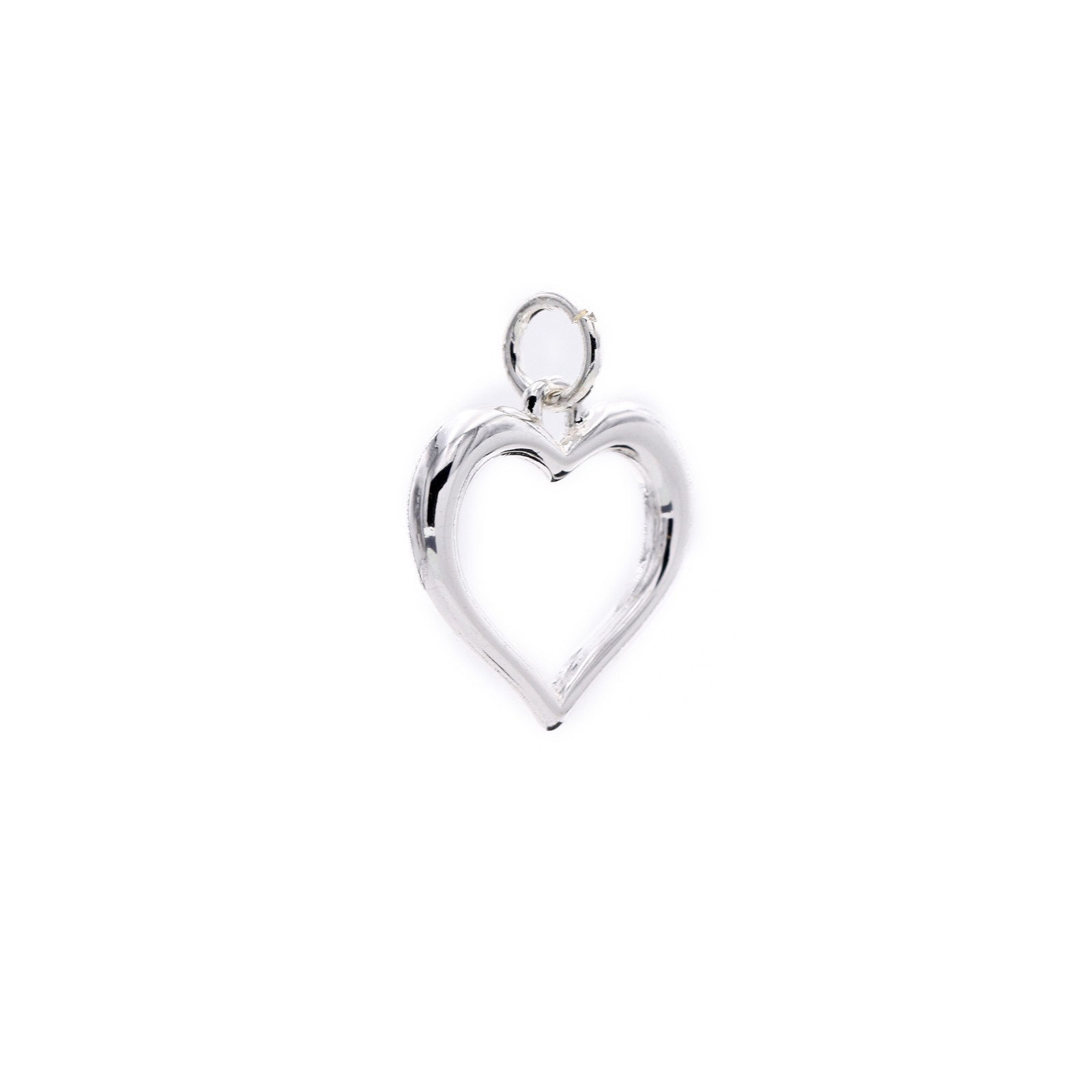 slide 2 of 4, Charmalong Silver Plated Open Heart Charm By Bead Landing, 0.75 in x 0.72 in x 0.2 in