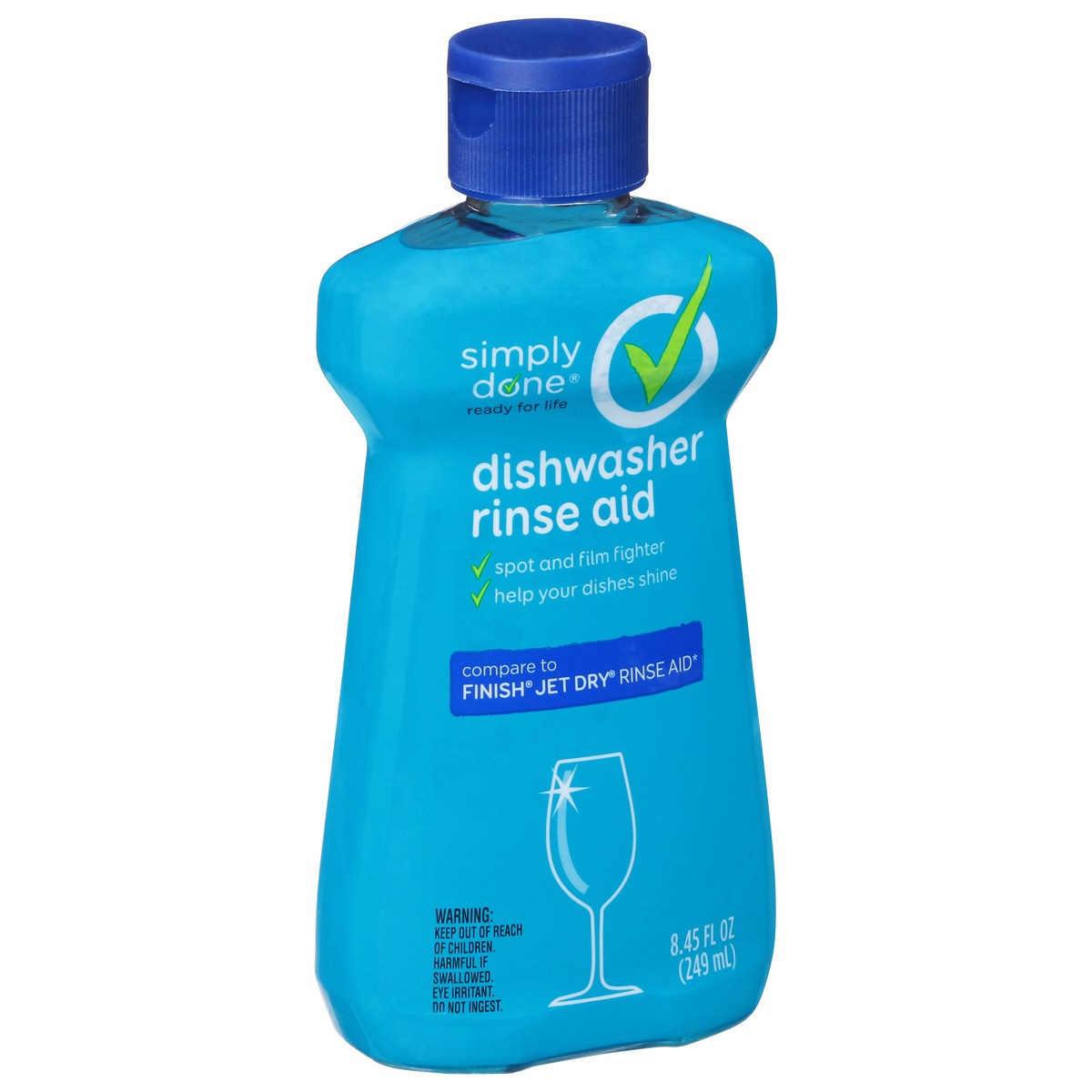 slide 7 of 9, Simply Done Dishwasher Rinse Aid 8.45 fl oz, 8.45 fl oz