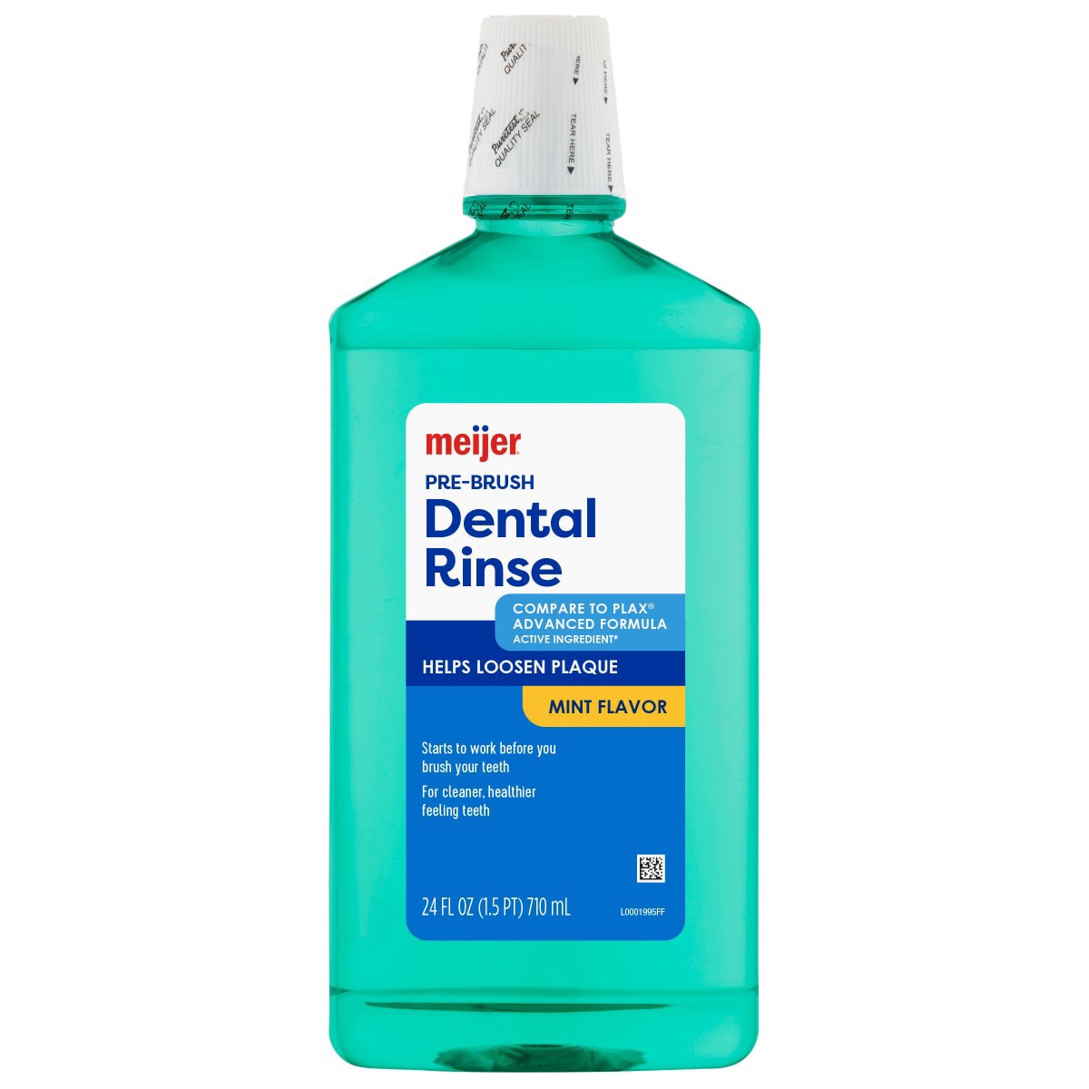 slide 1 of 5, Meijer Pre-Brush Dental Rinse, Mint, 24 oz