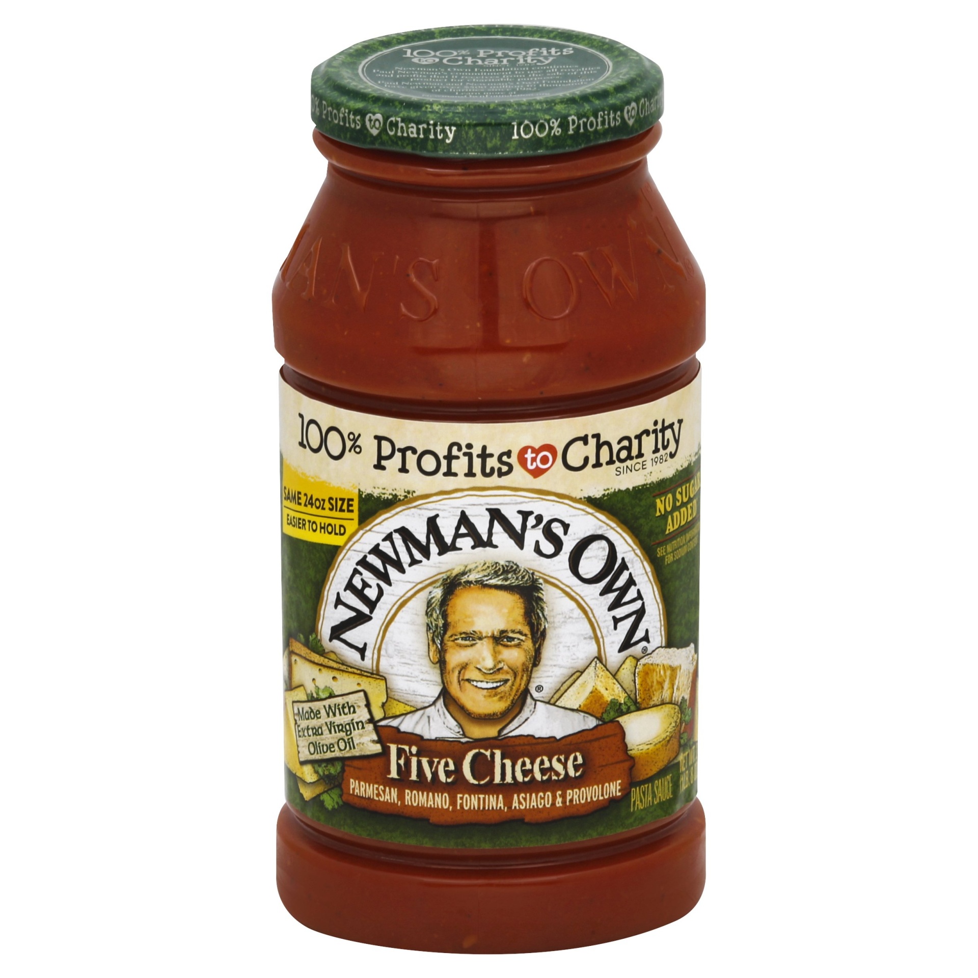 slide 1 of 6, Newman's Own Pasta Sauce Five Cheese, 24 oz