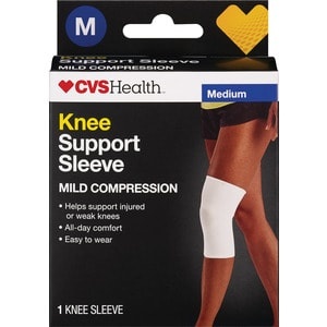slide 1 of 1, CVS Health CVS Knee Support Sleeve, Medium, 1 ct