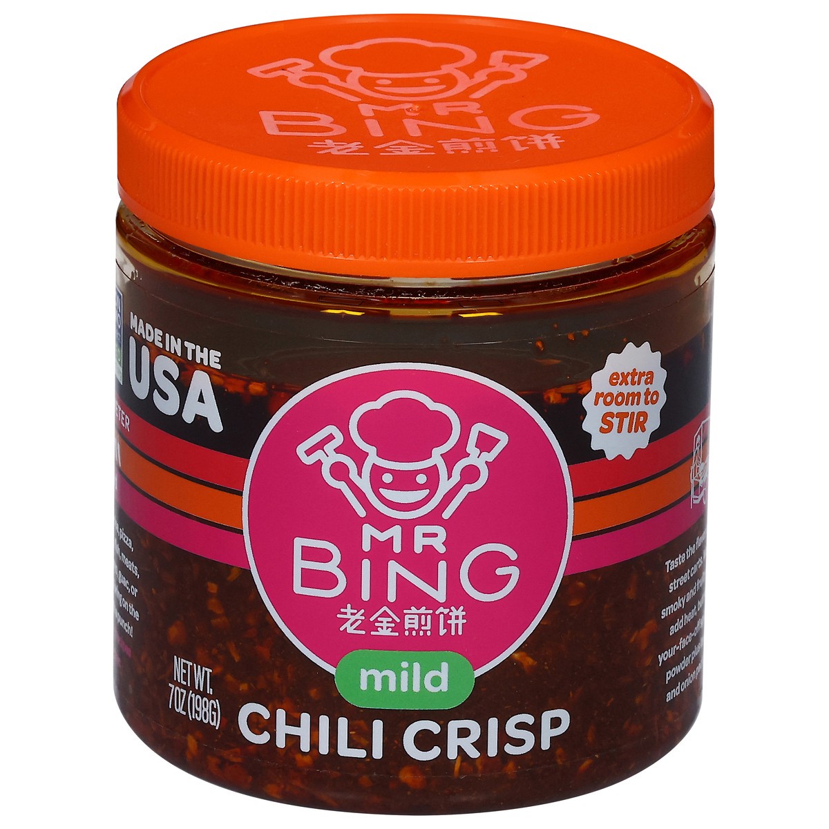 slide 1 of 9, Mr Bing Chili Crisp Mild, 7 oz