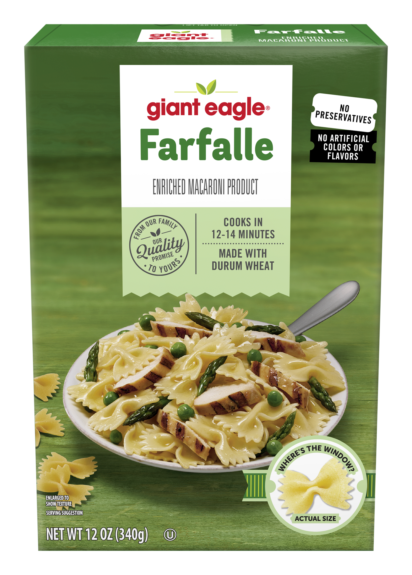 slide 1 of 1, Giant Eagle Farfalle, 12 oz